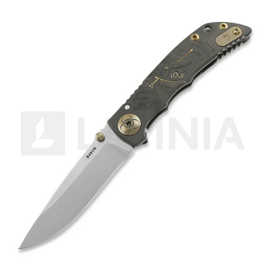 Spartan Blades Harsey Folder 3.25 Black Plague Doctor 折叠刀