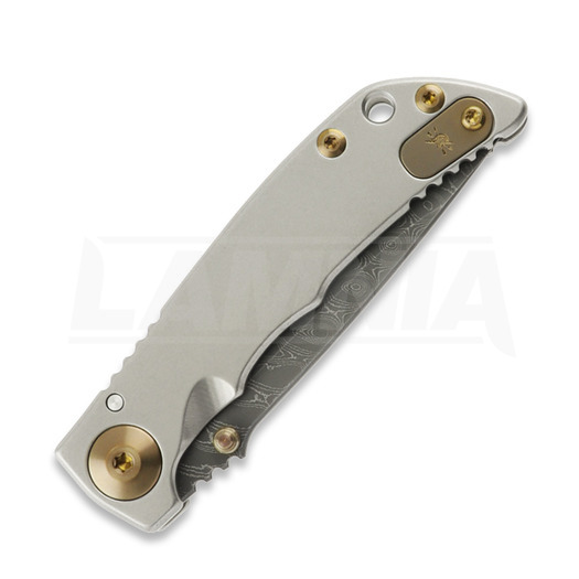 Spartan Blades Harsey Folder 3.25 Damascus, Bronze Anodized Hardware