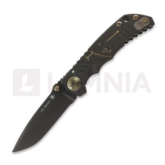 Nóż składany Spartan Blades Harsey Folder Black/Gold Plague Doctor