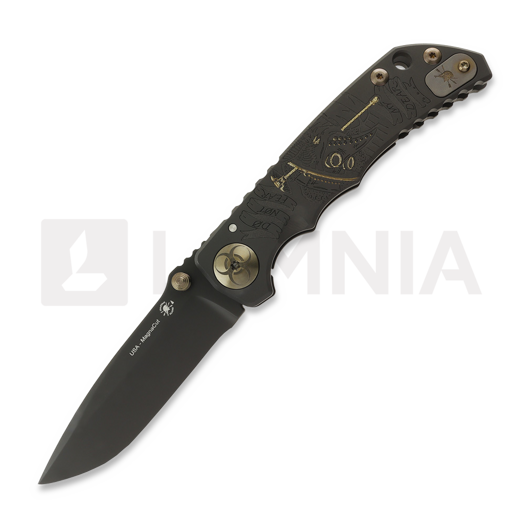 Spartan Blades Harsey Folder Black/Gold Plague Doctor sulankstomas peilis