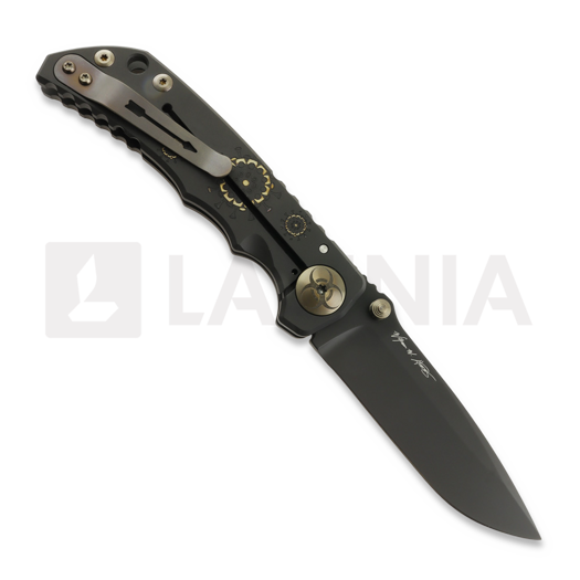 Spartan Blades Harsey Folder Black/Gold Plague Doctor sulankstomas peilis