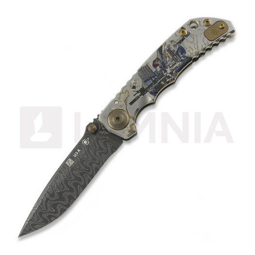 Zavírací nůž Spartan Blades Harsey Folder Damascus Long Gunner Edition