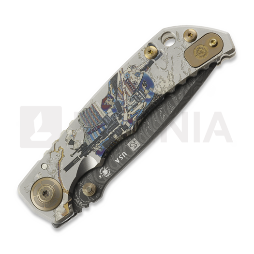 Spartan Blades Harsey Folder Damascus Long Gunner Edition &ouml;sszecsukhat&oacute; k&eacute;s