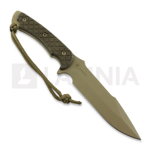 Spartan Blades Horkos veitsi, FDE/Green, Tan Kydex