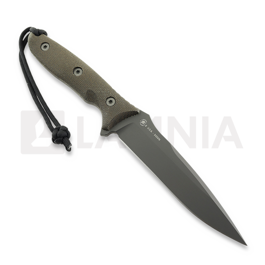 Spartan Blades Moros, Musta/Vihreä, Musta Kydex
