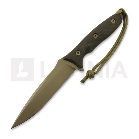 Cuțit Spartan Blades Moros, FDE/Green, Tan Kydex