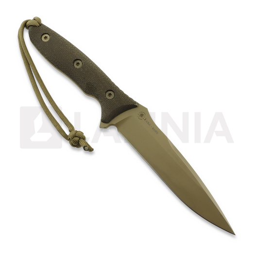 Spartan Blades Moros peilis, FDE/Green, Tan Kydex