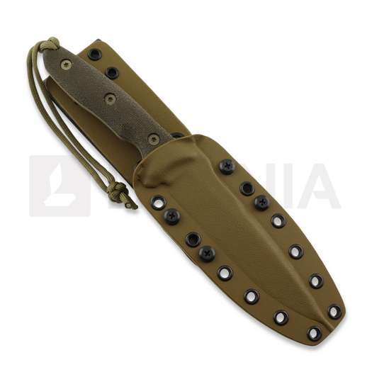 Spartan Blades Moros veitsi, FDE/Green, Tan Kydex