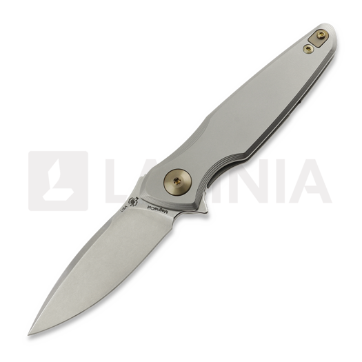 Сгъваем нож Spartan Blades Pandia, Satin/Blasted Titanium & Bronze HW, Stonewash
