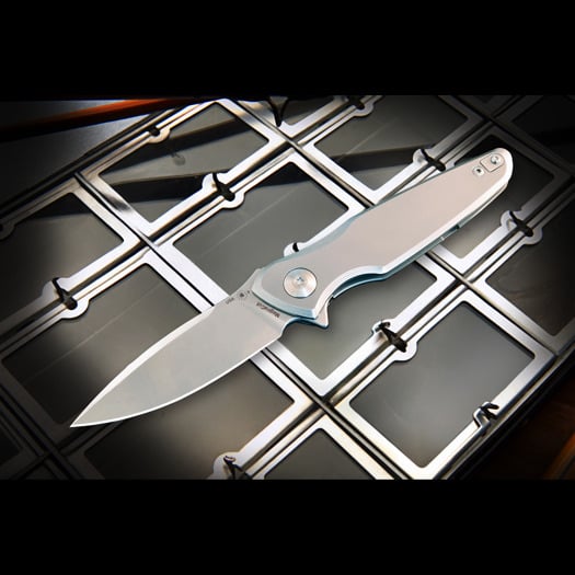 มีดพับ Spartan Blades Pandia, Satin/Blasted Titanium, Stonewash