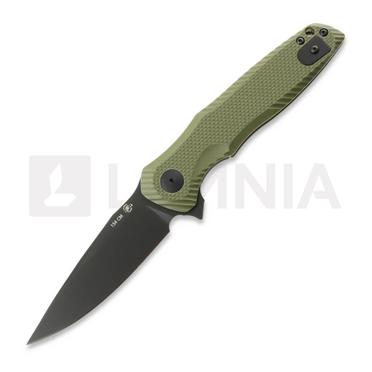 Spartan Blades Poros 접이식 나이프, Green G-10