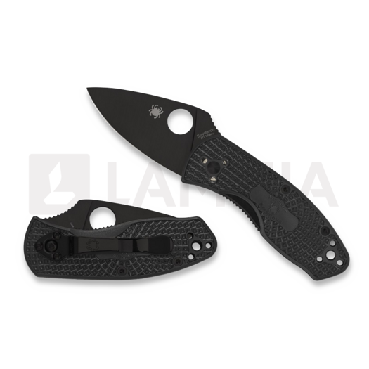 Spyderco Ambitious Lightweight Black Blade 접이식 나이프 C148PBBK