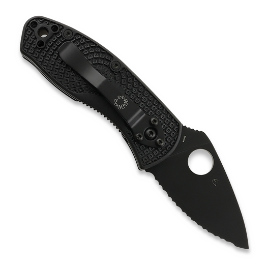 Spyderco Ambitious Lightweight Black Blade sulankstomas peilis, SpyderEdge C148SBBK