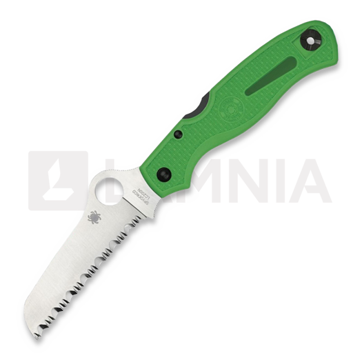 Skladací nôž Spyderco Atlantic Salt LC200N, spyderedge, zelená C89FSGR