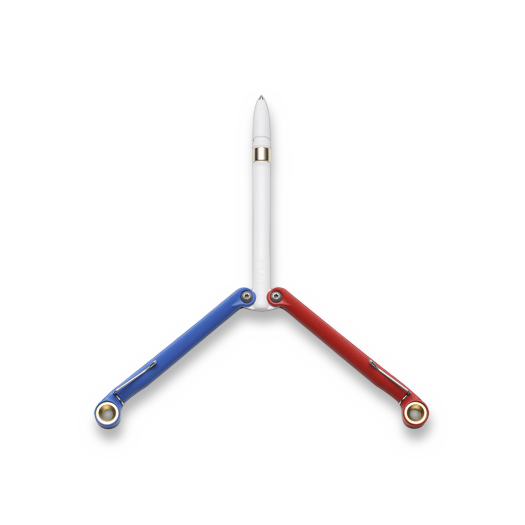 Spyderco BaliYo White / Blue / Red YUS100