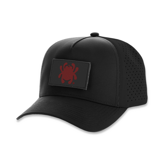 Spyderco Black Hat with Red Bug PVC Patch HAT19