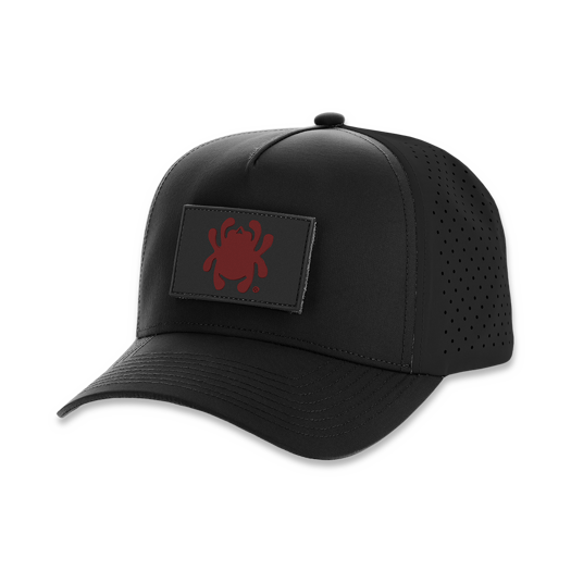 Spyderco Black Hat with Red Bug PVC Patch HAT19