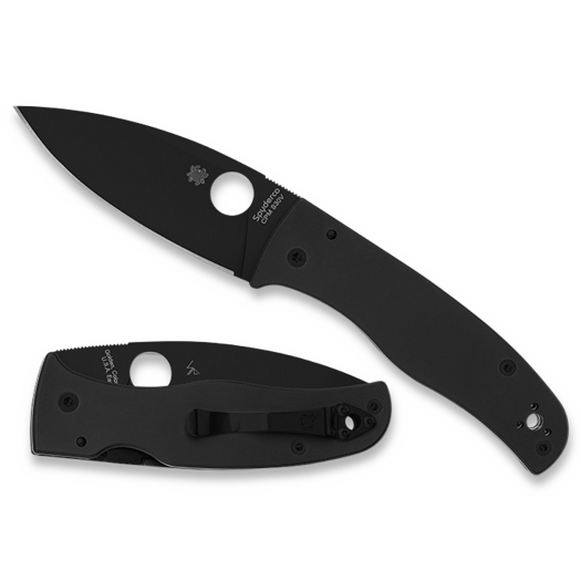 Spyderco Bodacious, Black G-10, Black DLC C263GPBK