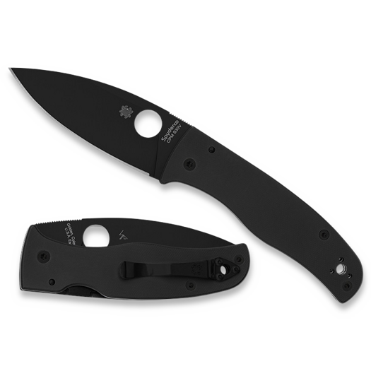 Spyderco Bodacious, Black G-10, Black DLC C263GPBK