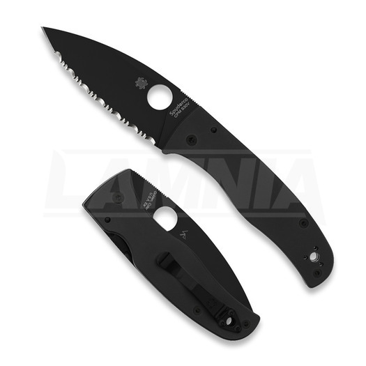 Spyderco Bodacious, Black G-10, Black DLC, SpyderEdge C263GSBK