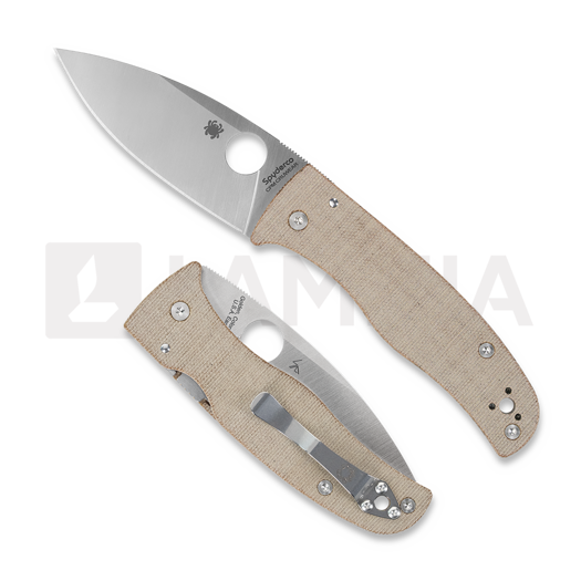 Сгъваем нож Spyderco Bodacious Cru-Wear Brown Canvas Micarta C263MPCW