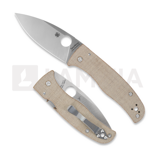 Сгъваем нож Spyderco Bodacious Cru-Wear Brown Canvas Micarta C263MPCW