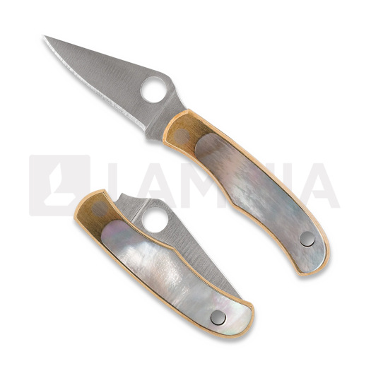 Spyderco Bug Nickel Silver Abalone összecsukható kés C133AP