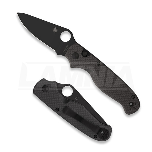 Saliekams nazis Spyderco ButtonUp Carbon Fiber, melns C275CFPBK