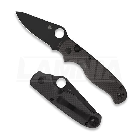 Saliekams nazis Spyderco ButtonUp Carbon Fiber, melns C275CFPBK
