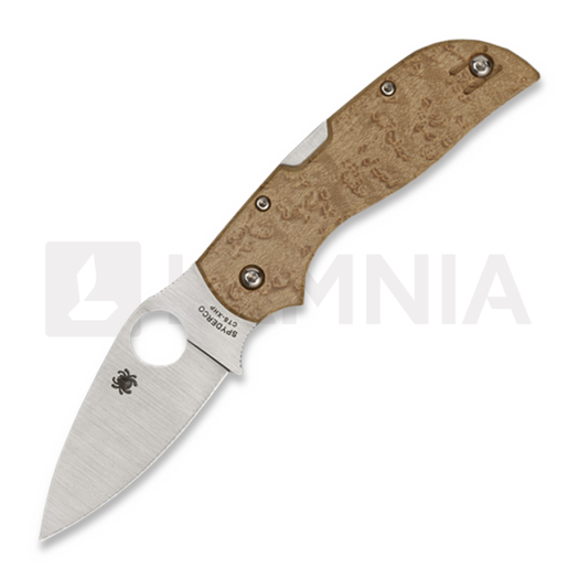 Spyderco Chaparral 접이식 나이프, birdseye maple C152WDP