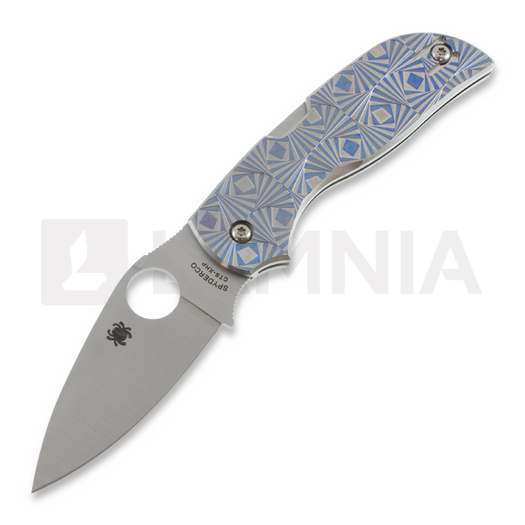 Spyderco Chaparral Blue Stepped Titanium összecsukható kés C152STIBLP