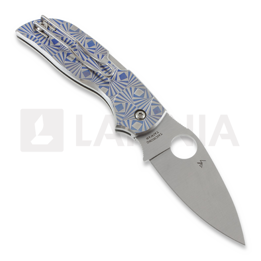 Spyderco Chaparral Blue Stepped Titanium 折叠刀 C152STIBLP