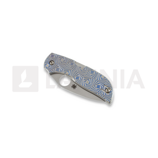 Spyderco Chaparral Blue Stepped Titanium 折叠刀 C152STIBLP
