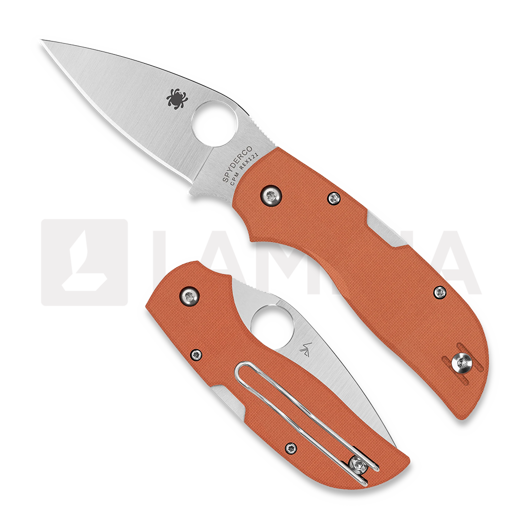 Briceag Spyderco Chaparral Burnt Orange G10 CPM REX 121 C152GPBOR