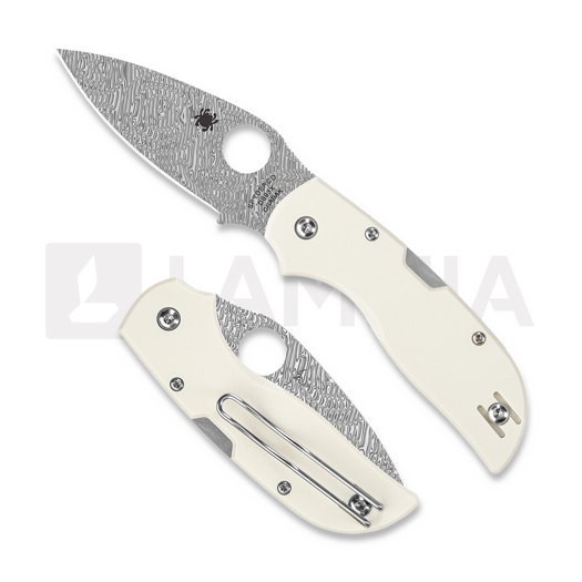 Spyderco Chaparral Damasteel Ivory G10 סכין מתקפלת C152GPIVD