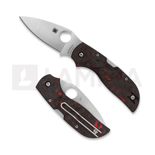 Saliekams nazis Spyderco Chaparral Red Carbon Fiber C152CFRDP