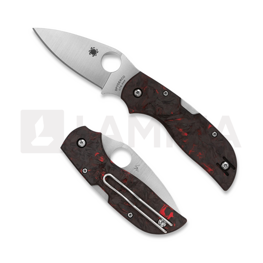 Couteau pliant Spyderco Chaparral Red Carbon Fiber C152CFRDP