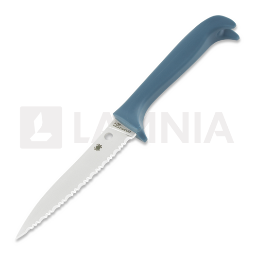 Spyderco Counter Puppy, blauw, gezaagd K20SBL