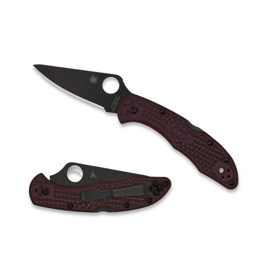 Spyderco Delica 4 Burgundy Lgtw CTS-PD#1 Sprint Run 접이식 나이프 C11BGBKP