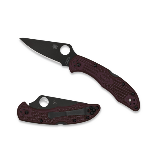 Spyderco Delica 4 Burgundy Lgtw CTS-PD#1 Sprint Run סכין מתקפלת C11BGBKP