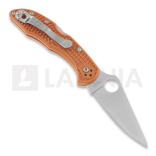 Spyderco Delica 4 Burnt Orange Sprint Run sulankstomas peilis C11FPBORE