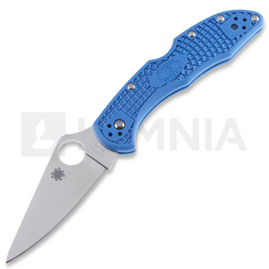 Spyderco Delica 4 foldekniv, FRN, Flat Ground, bl&aring; C11FPBL