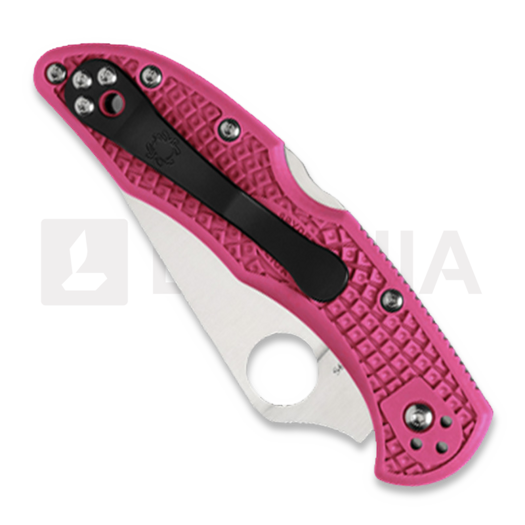 Spyderco Delica 4 kääntöveitsi, FRN, Flat Ground, pinkki C11FPPNS30V