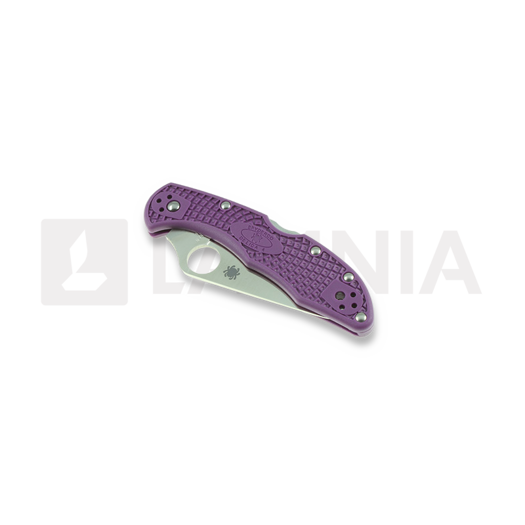 Spyderco Delica 4 k&auml;&auml;nt&ouml;veitsi, FRN, Flat Ground, purppura C11FPPR