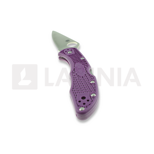 Spyderco Delica 4 k&auml;&auml;nt&ouml;veitsi, FRN, Flat Ground, purppura C11FPPR