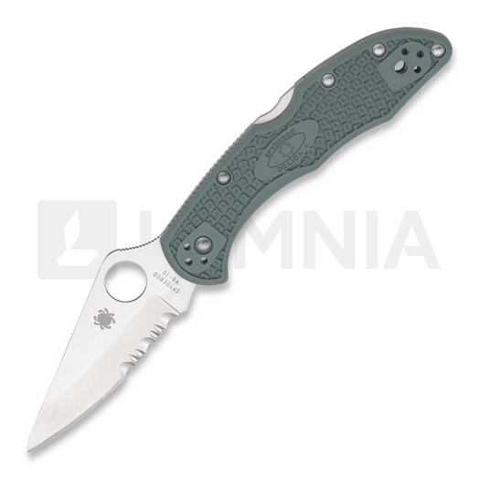 Spyderco Delica 4 סכין מתקפלת, FRN, foliage green, משונן C11PSFG