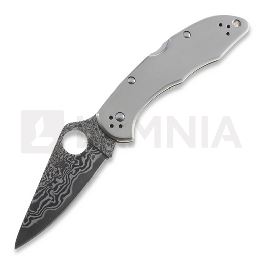 มีดพับ Spyderco Delica 4 Titanium Damascus C11TIPD