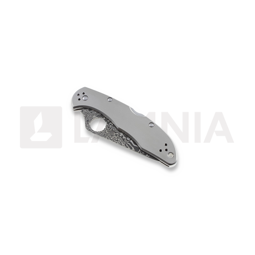 Spyderco Delica 4 Titanium Damascus sulankstomas peilis C11TIPD