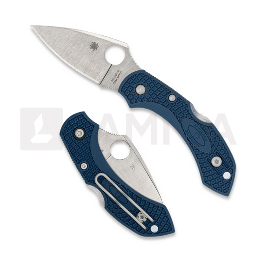 Spyderco Dragonfly 2 Cobalt Blue FRN CPM SPY27 folding knife C28PCBL2