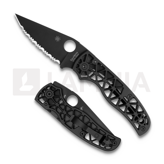 Skladací nôž Spyderco Edgerati DLC, spyderedge C266BKALBKS